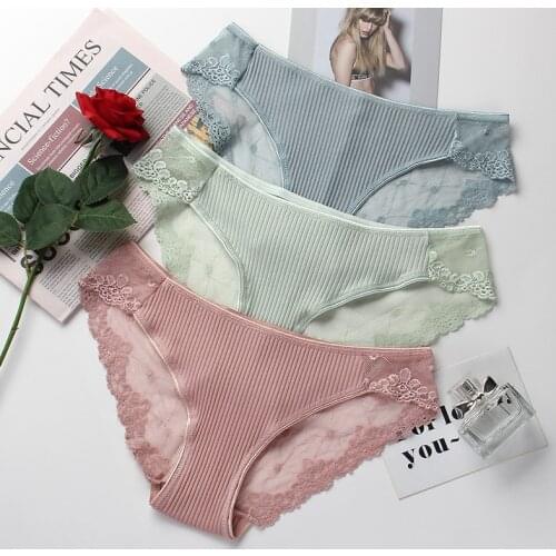 Soft Cotton Panty Womens Panties Comfortable Seamless Underwear Skin-friendly Briefs For Women Sexy Low-Rise Intimates