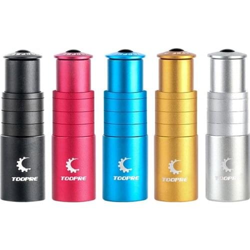 1Set Handlebar Extension Double Screw Fixation Anti-dust Aluminum Alloy Bike Handlebar Stem Riser Replacement Part Bicycle Stem