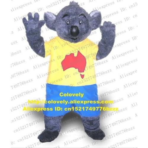 Gray Koala Bear Coala Mascot Costume Adult Cartoon Character Outfit Suit Mise En Scene Corporate Communications zz7101