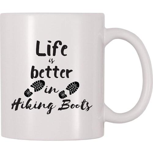 Life Is Better In Hiking Boots Mug (11 oz)