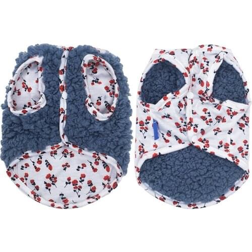 Pet Dog Winter Vest Thick Warm Plus Fleece Warm Clothes For Small Medium Dogs Puppy Clothing Coat Jacket For Dog