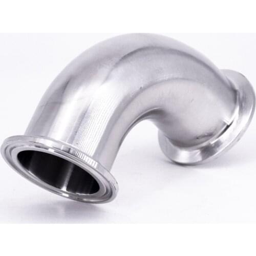 1.5" Tri Clamp x 38mm 1-1/2" Pipe OD SUS 304 Stainless Steel 90 Degree Elbow Sanitary Fitting Home Brew Beer Wine