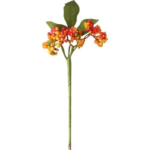 1PC Christmas Berry Stem Decorative Plastic Berry Pick Artificial Berry For Home Decor DIY Xmas Party Home Decoration
