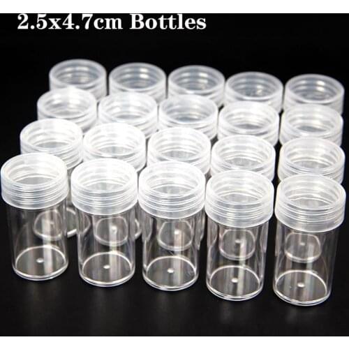 120 Bottles Diamond Painting Accessories Container Bottles Diamond Painting Tools Crystal Bead Storage jar