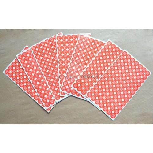 14sheets=1176pcs/lot 1cm Stock printed red size label stickers,number tags,Garment size label Round paper size sticker