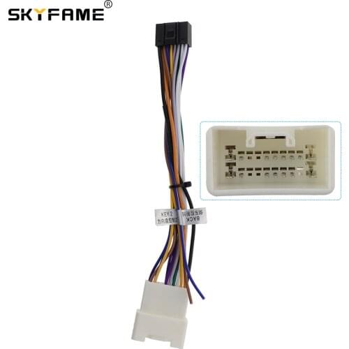 SKYFAME 16Pin Car stereo Wire Harness For Mitsubishi ASX Zinger PAJERO Power cables