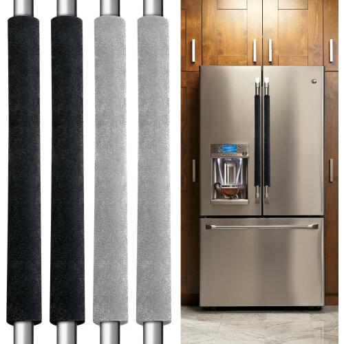 2pcs Refrigerator Door Handle Covers Kitchen Appliance Handle Decor Protector for Ovens Dishwashers Anti-Static Stains Resistant