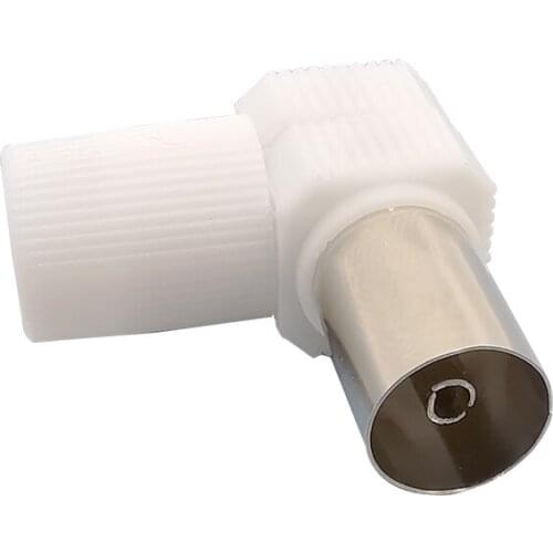 5 Pcs TV Antennas F Female Jack Adapter 90 Degrees Right Angle Female Jack Bending Type Antenna Connector