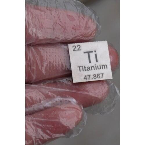 Titanium metal Periodic phenotype pure titanium sheet Ti more than 99.5% 0.5 20 20 about 0.9g
