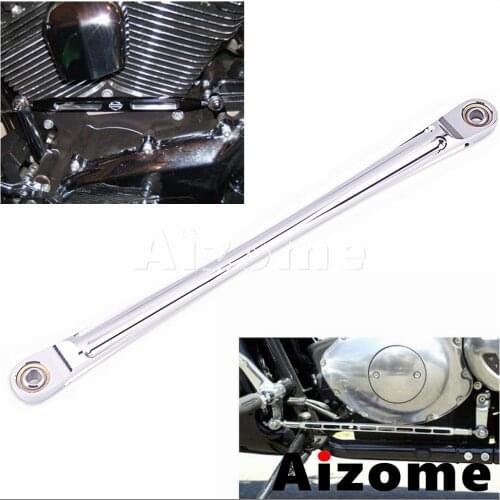 1PC 330mm Aluminum Motorcycle Forward Control Gear Shift Linkage Rod For Harley Touring Softail Street Glide Road King 1986-2018
