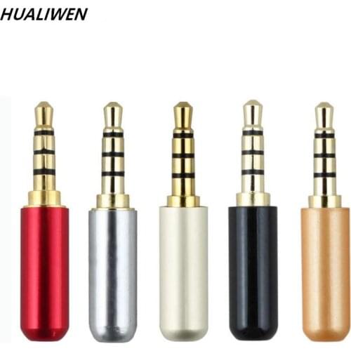 3.5 MM headphone audio plug 4 section 3.5 full copper plated stereo welding head