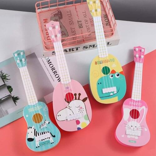 Kids MinUkulele Guitar Musical Instruments Toy Children School Play Game Music Interest Educational Toys Montessori Gift