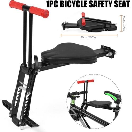 Child Bike Seats Quick Dismounting Seat with Armrest and Pedal Easy Installation Foldable Safety Seat for Bicycle Electric Bikes