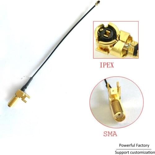 Ipex to Sma Patch Cord UFL to Sma Bend WIFI GSM GPS Antenna Connector 1pcs