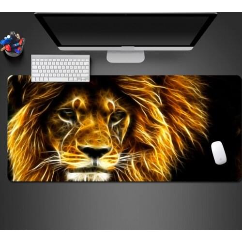 3D Laser Lion Mouse Pad Advanced Rubber Professional Game Accessories Professional Computer Keyboard Mouse Pad Christmas Gift