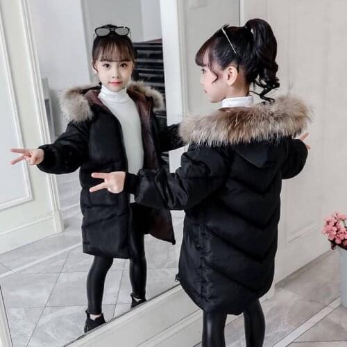 Baby Girls Jackets Autumn Winter Kids Girls Warm Thick Hooded Coat Children Outerwear Age 3 4 5 6 7 8 9 10 12 Yrs Girl Clothing