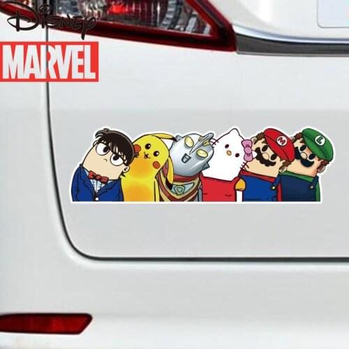 Disney Marvel Iron Man Cartoon Creative PersonalityCar Sticker Waterproof Car Sticker Cover Body Glass Decoration Products