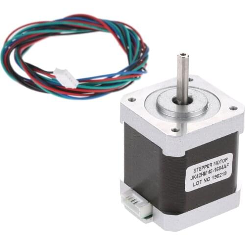 Nema 17 48mm Hybird Stepper Motor 0.9 Degree 2 Phase 4400g.cm 1.68A 4 Leads For 3D Printers CNC