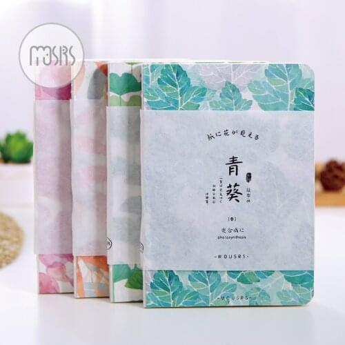 New Luminous Hand-painted Fresh Plant Notebook paper Diary Drawing graffiti Painting Sketch Book School Supplies Gift