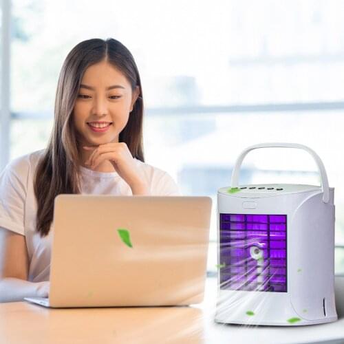 Portable Air Cooler Fan Air Conditioner Desktop Air Cooling Fan 2021 New Mini Usb Humidifier Purifier Fan For Office Bedroom#db4