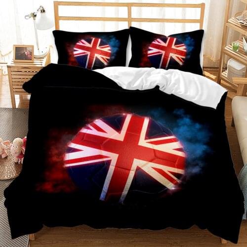3D Football Bed Covers Bedding Sets Single Duvet Cover Set Soccer Sports Bed Linen Boys Man American NO Sheets Ropa Cama 2/3PC