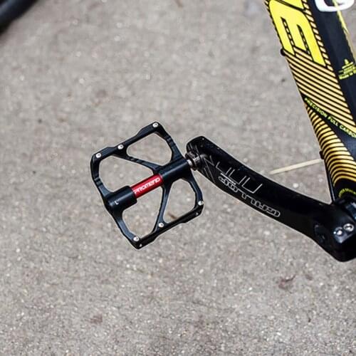 Professional Lightweight Mountain Bike Pedal Aluminum Alloy Steel Bearing with Spike - Silver