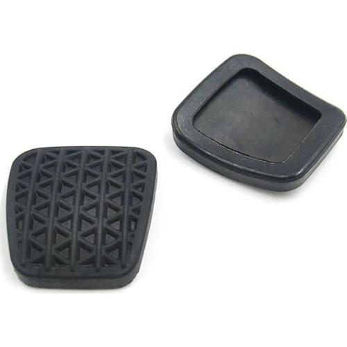 2pcs Brake Clutch Pedal Pad Rubber Cover Protective Case High Quality Black For Car Pedal Pad Rubber Covers