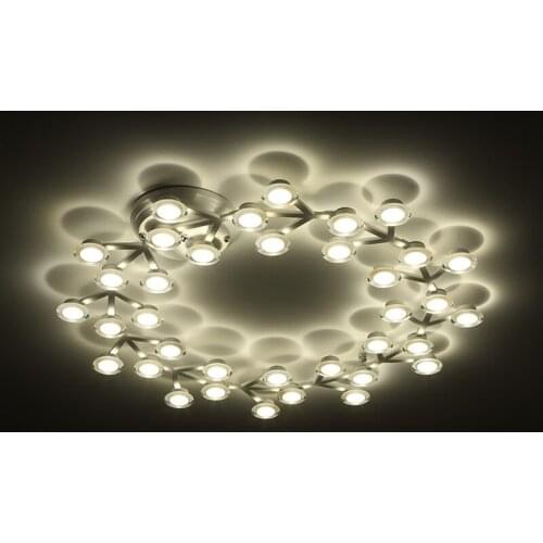 Modern Home Decor Led Ceiling Chandelier Lights Lighting White/Black Led Chandelier Lamp For Living Room Bedroom Led Luminaire