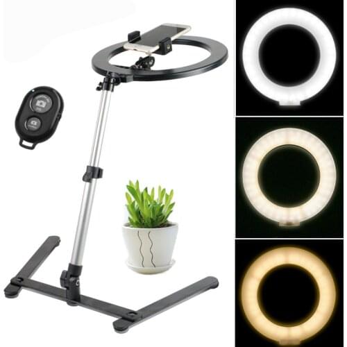 26cm Dimmable Led Ring Light 10 Inch Fill Lamp Overhead Bracket Soft Light Jewelry Broadcast Live Light Shooting For SLR Phone