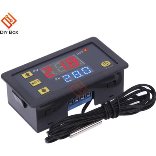 W3230 Switch Temperature Controller High Accuracy Digital Meter LED Digital Display Heating/Cooling Sensor Instruments