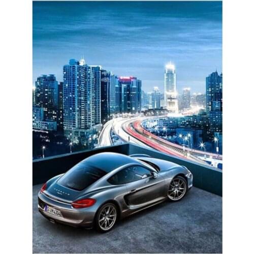 5d city scenery diamond art painting car mosaic embroidery picture puzzle rhinestones stickers home decor needlework craft diy