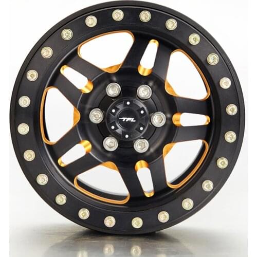 TFL RC Car accessories 1/10 AXIAL SCX10 Rock Crawler 2.2 inch Metal Wheel F Parts Upgraded TH01972-SMT6