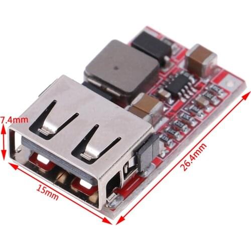DC 12V/24V To 5V 3A 6-24V Mini USB Output Charger Step Down Power Module DC-DC Adjustable Buck Converter