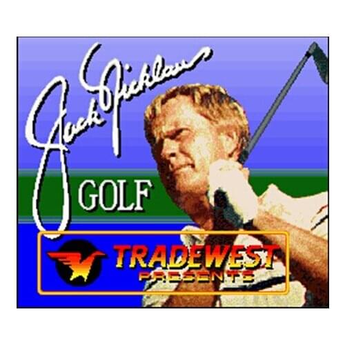 Jack Nicklaus Golf NTSC Version 16 Bit 46 Pin Big Gray Game Card For USA Game Players