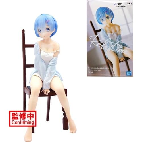 Anime Figure Re:Life In A Different World From Zero Rem Relax Time Action Figure Model Doll Decoration Toy Birthday Gift
