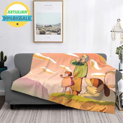 Heidi nd Grndp Blnkets Flnnel Summer nd Grndp Brethble Wrm Throw Blnket for Bed Bedroom Rug Piece