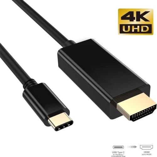 LBSC USB 3.1 Type-C Male to HDMI Male Cable 4K@30Hz Adapter Cable for 2016 MacBook Pro, 2015 Macbook, Samsung Galaxy S8/S8