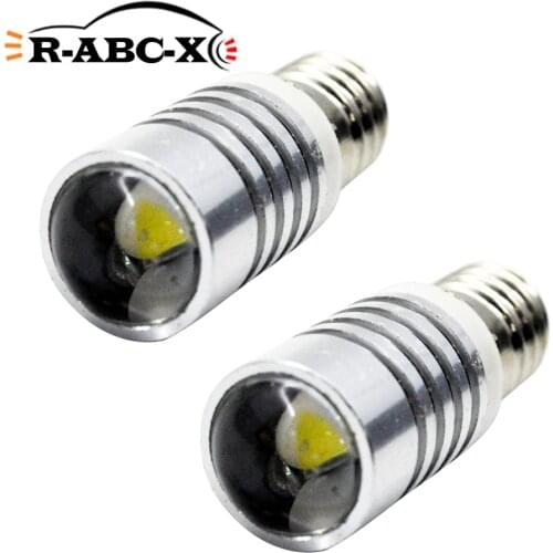 2x 5W AC/DC 6-18v C'ree chip E10 Instrument display width reading light E10 License Plate warning machine bulb Signal flashlight