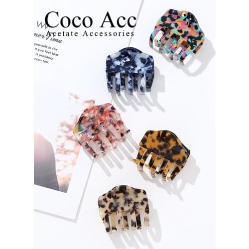 Mi Dairy hot sale acetate acrylic hair claws clips jaw clasmp crab accessories for women girls