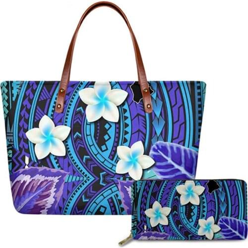 Fashion Handbags&Purse Set Luxury Lady Handbag Polynesian Printed Shoulder Bags For Women 2020 Casual WomenS Bag Bolsa Feminina