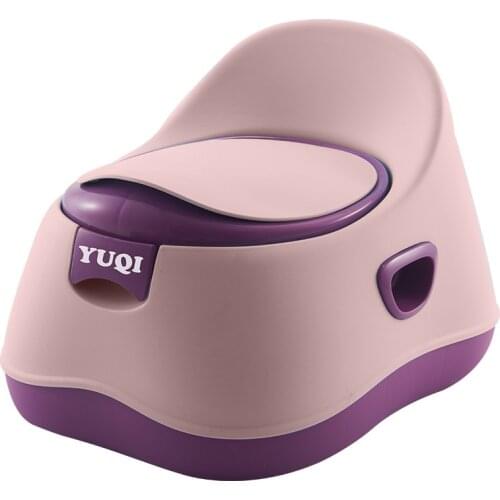 New childrens toilet with soft PU seat small baby boy girl sitting potty infant urinal pot purple red easy clean
