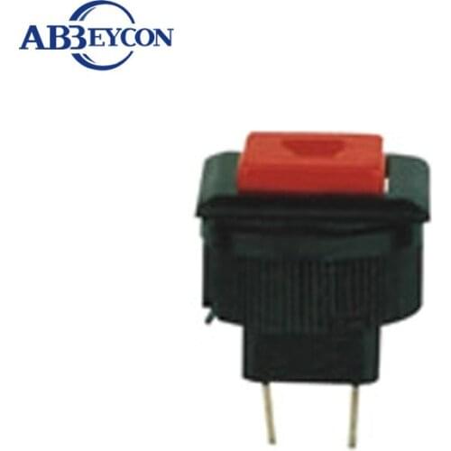 NS168 DS-512 12VDC~250VAC Red small ON-OFF 1A square push button switch