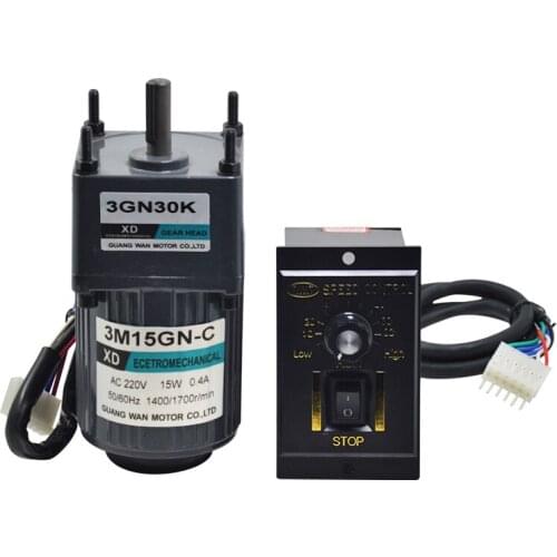 3M15GN-C AC gear motor single phase motor slow reversing micro-speed small motor AC220V / 15W