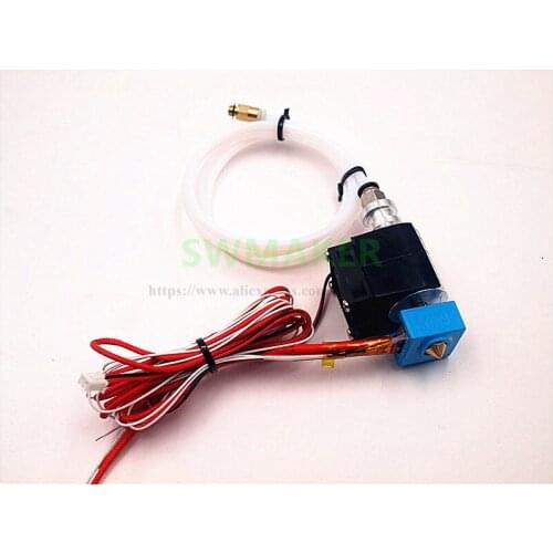 Reprap metal j-head Hotend extruder kit 1.75/3mm Bowden J-head hotend with 12/24V fan PTFE tube 0.4mm silicone sock