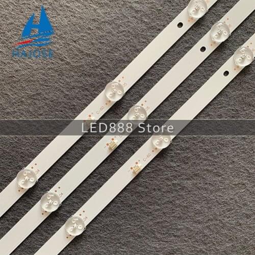 LED Backlight strip 10 lamp For BBK 50LEM-1043\FTS2C D50-M30 v500dj6-qe1 JS-D-JP50DM-A101EC (80510) 101EC 6V/leds