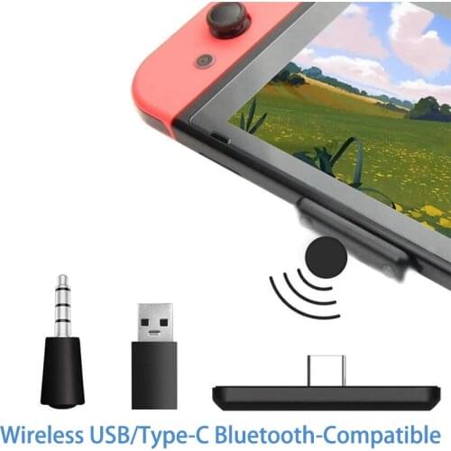 TOYILUYA Wireless USB/Type-C Bluetooth-Compatible Adapter For Nintendo Switch Audio Receiver Transmitter For PS4 PC Converter