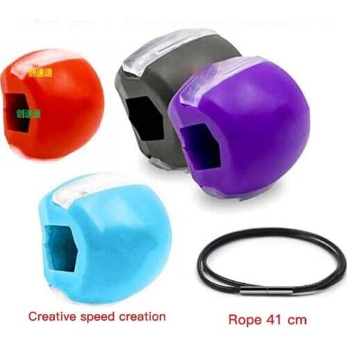 Men Women Jaw Muscle Exerciser Fitness Face Masseter Auxiliary Tying Rope For Face Training Facial Pop Chew Ball Training Body