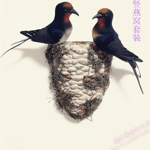 Vertical Simulation Swallow Suit Wall Decoration Wall The Birds Nest Swallow Nest Auspicious Bird Kindergarten Home Furnishing