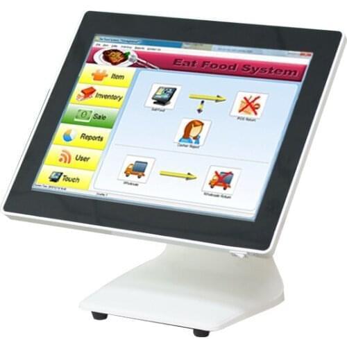 High quality POS machine white 15'' touch screen POS system for restaurants point of sales commercial pc computer cash register