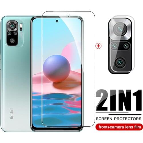 Full Cover Tempered Glass For Xiaomi Redmi Note 10 Camera Protective Glass Fim For Redmi Note10 Cover Film M2004J7AC 6.43 Inches